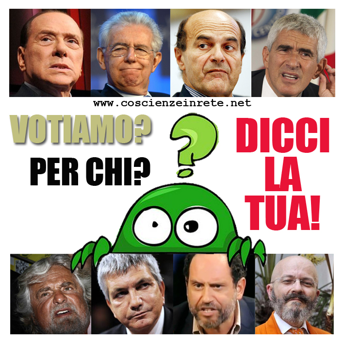 Scopri di più sull'articolo Per chi votiamo? Votiamo? Diteci la vostra opinione.