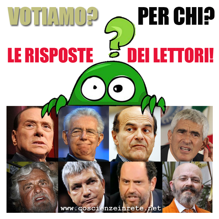 Scopri di più sull'articolo Votiamo? Per chi? – Le risposte dei lettori