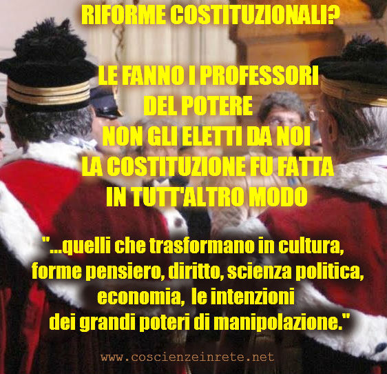 Scopri di più sull'articolo 35 saggi: quando c’è da fare sul serio arrivano i professori del potere, altro che politici eletti da noi!