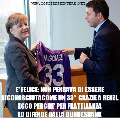 Scopri di più sull'articolo Non è strano che la Merkel dia ragione a Renzi e torto alla Bundesbank?