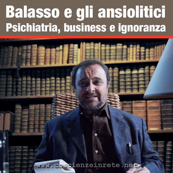 Scopri di più sull'articolo Balasso e gli ansiolitici