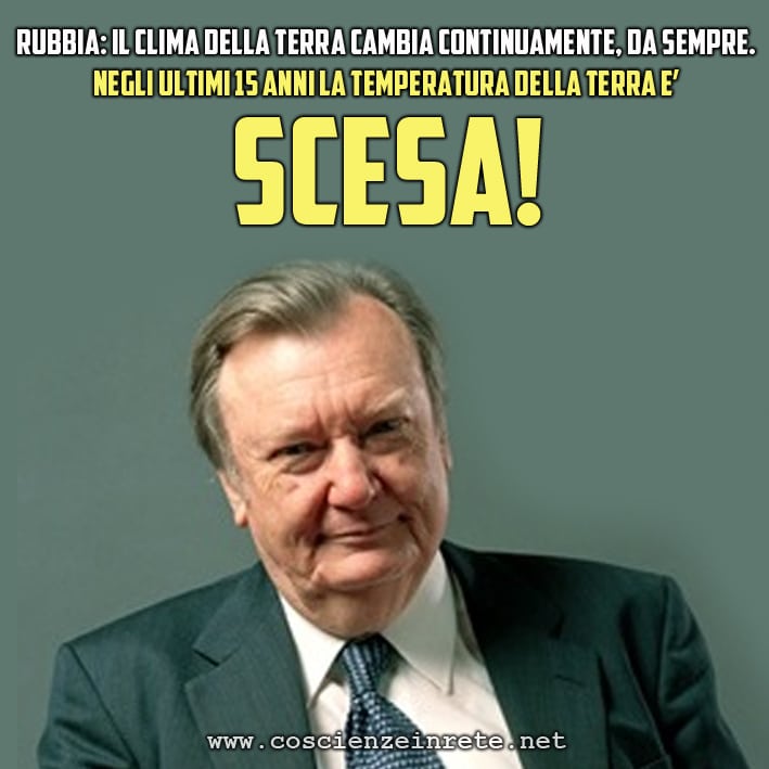 Scopri di più sull'articolo Il Nobel Rubbia: I cambiamenti climatici non sono causati dall’uomo